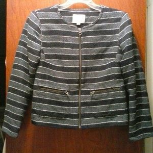 Ann Taylor LOFT Designer Canvas Blazer 00 70% cotton